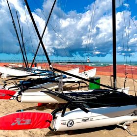 Hobie 17's waiting for action.